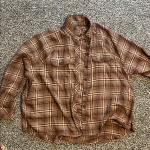 Wild Fable Brown Plaid Sweater